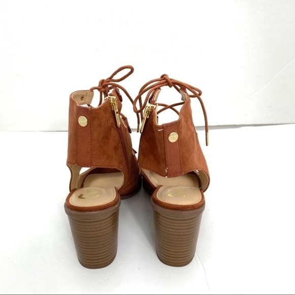 CIRCUS by Sam Edelman Kiera Ghillie Ankle lace up Bootio in Tan - Picture 8 of 9